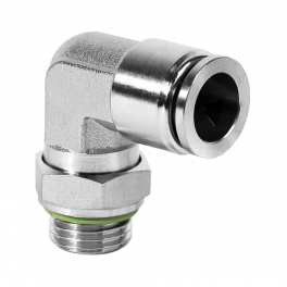 QS-AL-08-G38 Фитинг угловой, 8мм x G 3/8 (наруж.резьба)